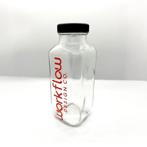 Personalized Vintage Glass Drinking Bottle